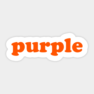 Purple (Orange) Sticker